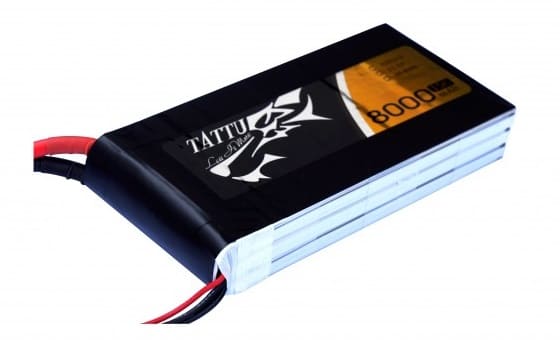 TATTU 8000mAh 11.1V 15/30C 3S1P Lipo Battery Pack