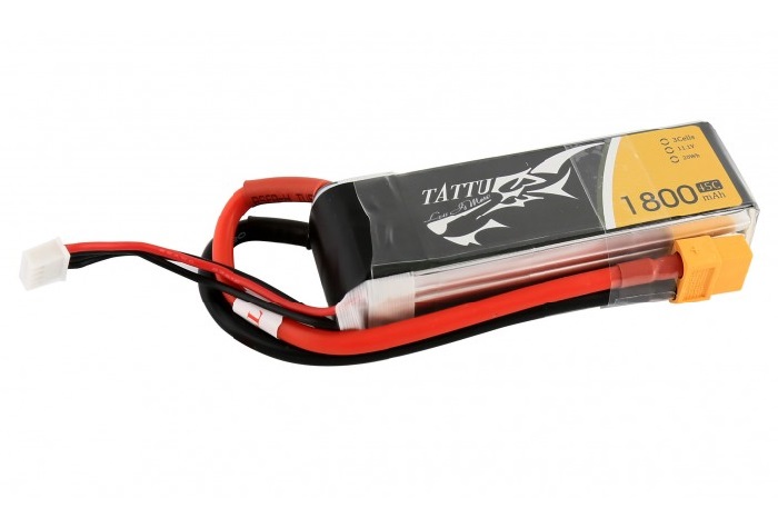 TATTU 1800mAh 11.1V 45C 3S1P Lipo Battery Pack - Πατήστε στην εικόνα για να κλείσει