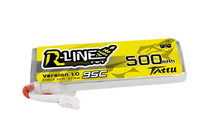 Tattu R-Line 500mAh 3.7V 1S1P 95C Lipo Battery