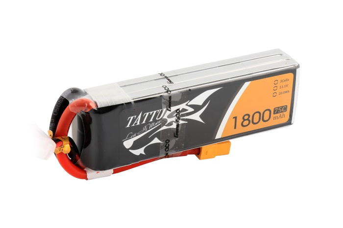 TATTU 1800mAh 11.1V 75C 3S1P Lipo Battery