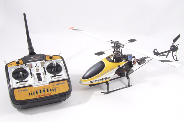 Top Gun Pro Heli Rapier 250 RTF 6 Channel 3D Helicopter with 2.4