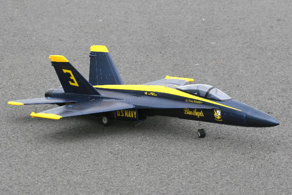 Top Gun F/A-18C Hornet Blue Angels 70mm Electric ARTF Jet RC