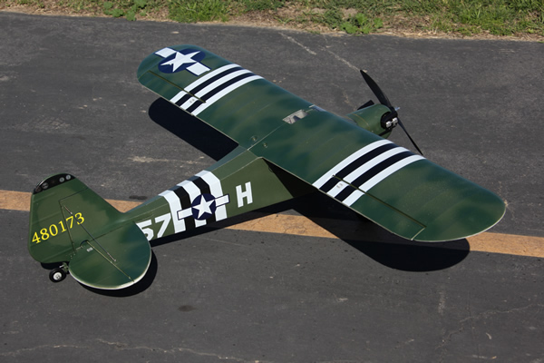 Top Gun Park Flite L-4 Grass Hopper 1.4m RTF Green