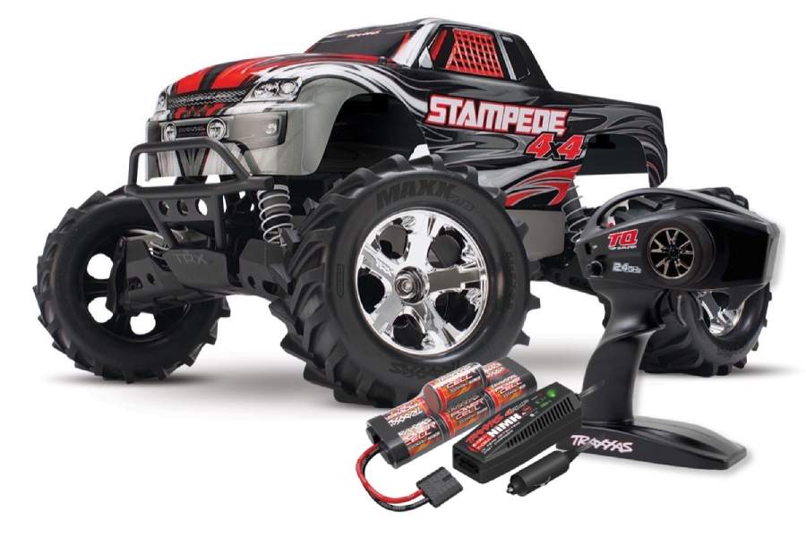 Traxxas Stampede 4x4 1/10 RTR TQ Silver - With Batt/Charger - Πατήστε στην εικόνα για να κλείσει