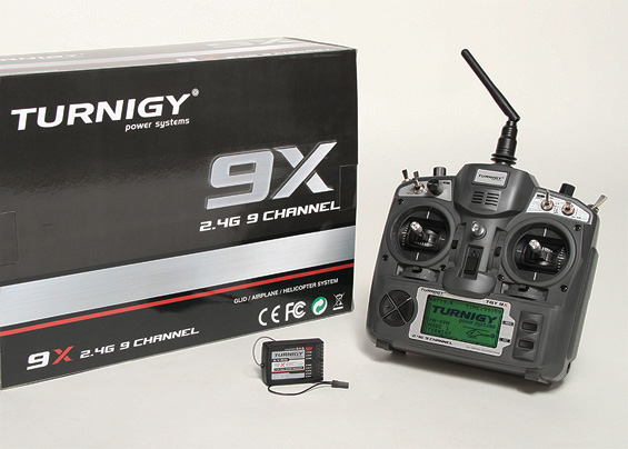 Turnigy 9X 9Ch Transmitter w/ Module & 8ch Receiver (Mode 2) (v2 - Click Image to Close