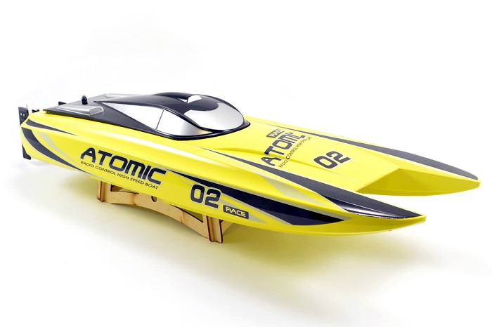 VOLANTEX RACENT ATOMIC 70CM BRUSHLESS RACING RC BOAT RTR YELLOW - Πατήστε στην εικόνα για να κλείσει