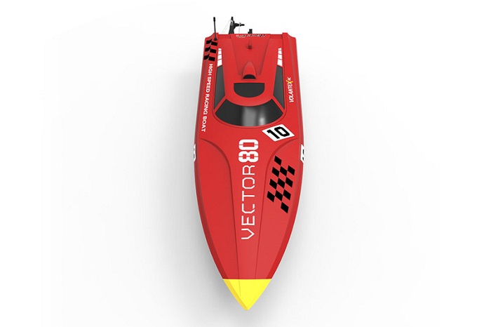 VOLANTEX VECTOR 80 BRUSHLESS BOAT READY SET - RED - Click Image to Close