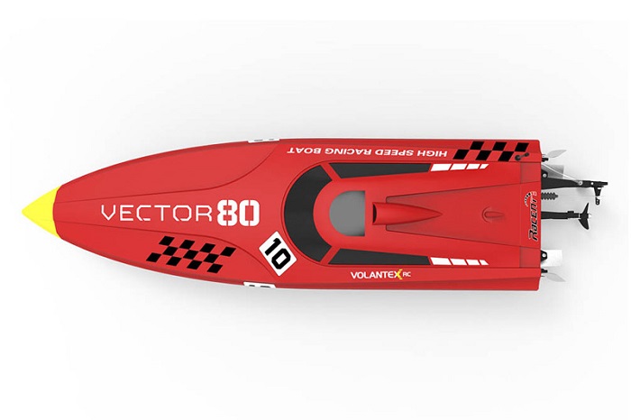 VOLANTEX VECTOR 80 BRUSHLESS BOAT READY SET - RED - Click Image to Close