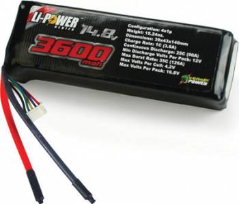 VEN-15016 Venom LiPo Battery 4S 1P 14.8V 3600mAh 25C