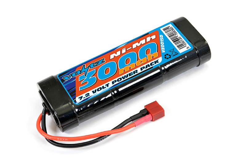VOLTZ 3000MAH STICK PACK 7.2V NiMH BATTERY WITH DEANS CONNECTOR