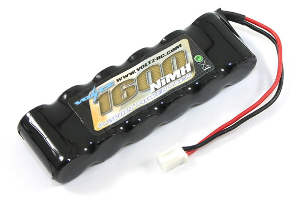 Voltz 1600mAh 7.2v Straight Pack with Micro Connector - Click Image to Close