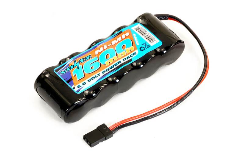 Voltz 1600mah 6.0v Straight RX Pack