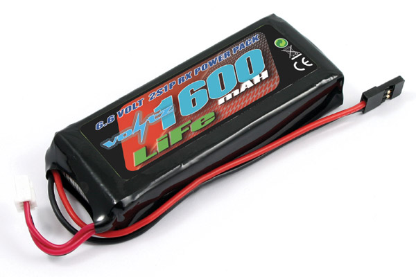 Voltz 1600mAh 2S 6.6v LiFe RX Stick Battery Pack