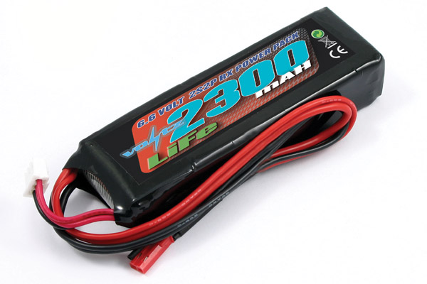 Voltz 2300mAh 2S 6.6v LiFe RX Stick Battery Pack - Πατήστε στην εικόνα για να κλείσει