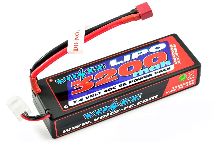 Voltz 3200Mah 2S Hard Case 7.4V 30C Lipo Stick Pack - Click Image to Close