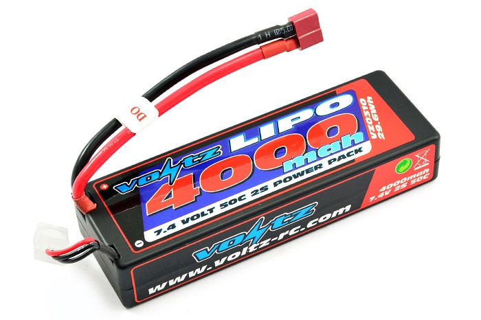 Voltz 4000mAh 2S 7.4v 50C Hard Case LiPo Stick Battery