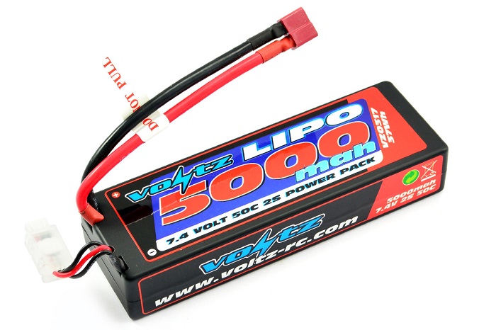 Voltz 5000mAh 2S 7.4v 50C Hard Case LiPo Stick Battery/Lipo Μπατ