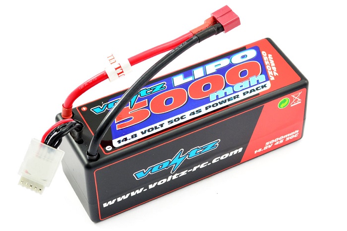 Voltz 5000mAh Hard Case 4s - 14.8v 30c Lipo Stick Pack