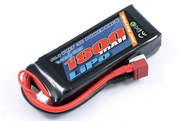 Voltz 1800mAh 11.1v 3s 30C LiPo Battery - Click Image to Close