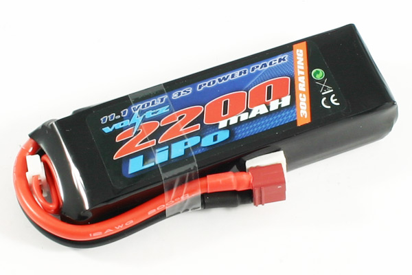 Voltz 2200mAh 11.1v 3s 30C LiPo Battery - Πατήστε στην εικόνα για να κλείσει