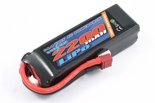 Voltz 2200mAh 14.8v 4s 30C LiPo Battery - Πατήστε στην εικόνα για να κλείσει