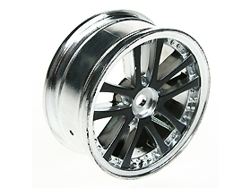 3Racing - 1/10 dual spoke rim 24mm black