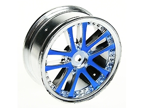 3Racing - 1/10 dual spoke rim 24mm blue - Πατήστε στην εικόνα για να κλείσει