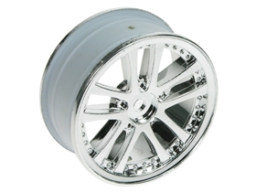 3Racing - 1/10 dual spoke rim 24mm silver