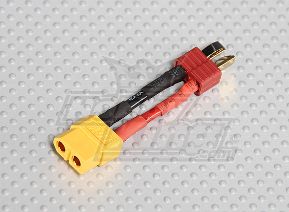 Male T-Connector to Female XT-60 (1pc/bag) - Πατήστε στην εικόνα για να κλείσει