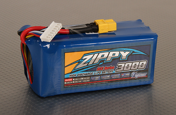 ZIPPY Flightmax 3000mAh 6S1P 20C