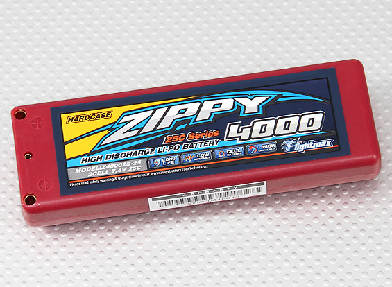 ZIPPY Flightmax 4000mAh 2S1P 25C Car Lipoly (ROAR APPROVED)