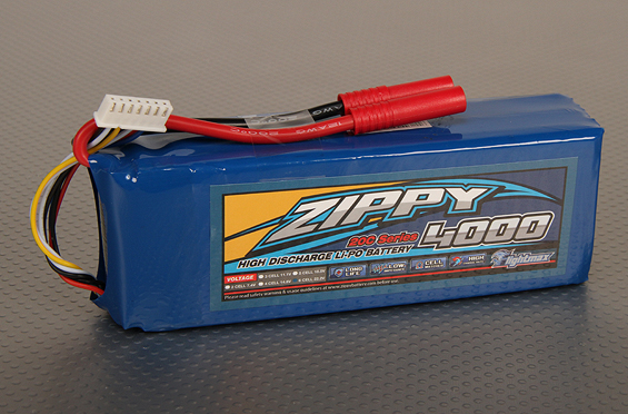 ZIPPY Flightmax 4000mAh 6S1P 20C Battery