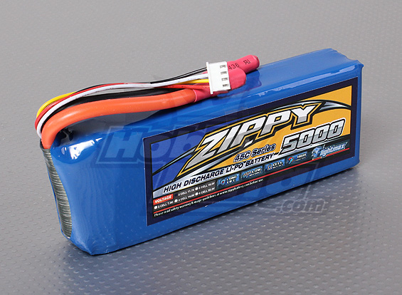 ZIPPY Flightmax 5000mAh 3S1P 45C Battery