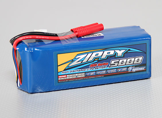 ZIPPY Flightmax 5000mAh 6S1P 25C Battery