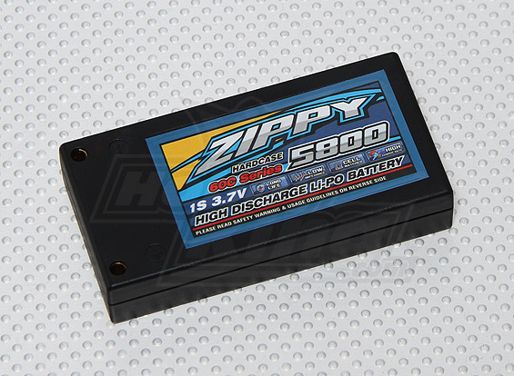 ZIPPY Flightmax 5800mah 1S2P 60C Hardcase Car Lipoly