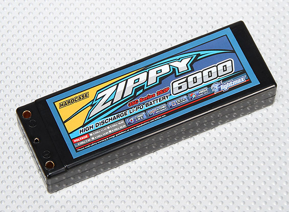 ZIPPY Flightmax 6000mah 2S2P 35C Hardcase Car Lipoly