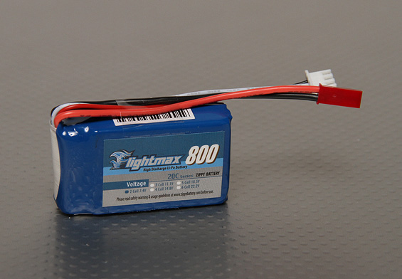 ZIPPY Flightmax 800mAh 2S1P 20C