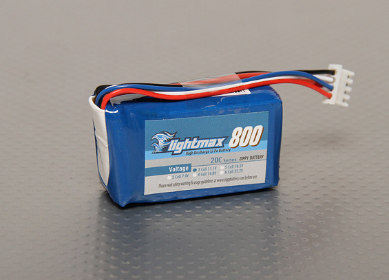 ZIPPY Flightmax 800mAh 3S1P 20C Battery