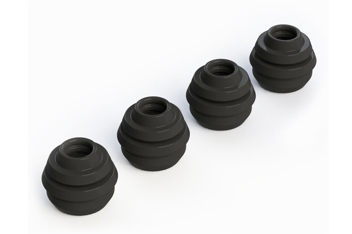 ARRMA DRIVESHAFT BOOTS (4) NERO