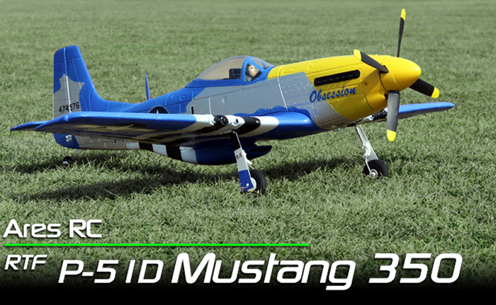 P-51D Mustang 350 - Τηλεκατευθυνόμενο ηλεκτρικό αεροπλάνο (Έτοιμ - Πατήστε στην εικόνα για να κλείσει