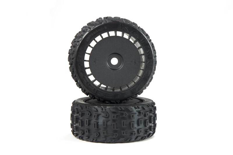Arrma dBoots Katar T Belted 6S Tire Set Glued (Blk) (2) - Click Image to Close