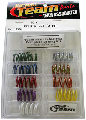 TC3/NITRO TC3 SPRING SET (9 RATES) - Πατήστε στην εικόνα για να κλείσει