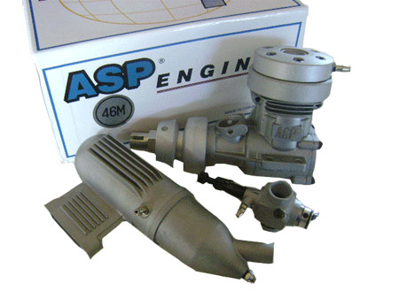 ASP .46 Glow Nitro Marine Engine for RC boat - Πατήστε στην εικόνα για να κλείσει