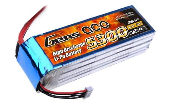 Gens ace 5300mAh 11.1V 30C 3S1P Lipo Battery Pack