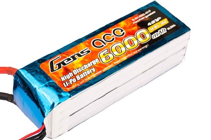 Gens ace 6000mah 4S Lipo RC Battery - Πατήστε στην εικόνα για να κλείσει