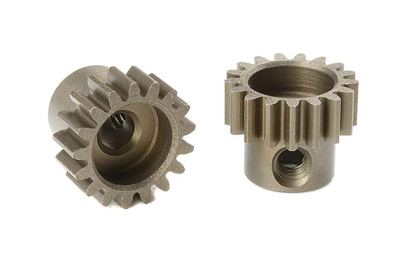 CORALLY M0.6 PINION SHORT HARDENED STEEL 15T SHAFT DIA. 3.17MM