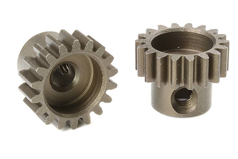 CORALLY M0.6 PINION SHORT HARDENED STEEL 18 TEETH