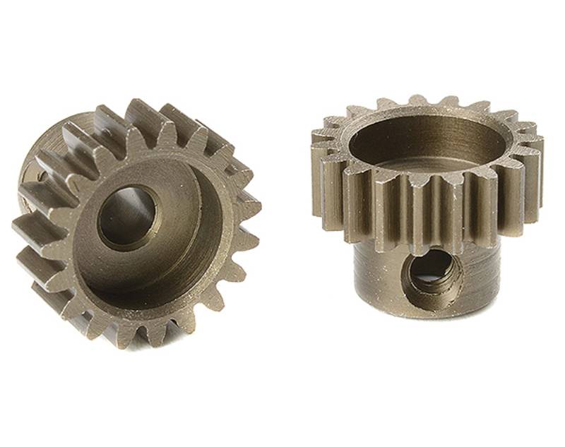 CORALLY M0.6 PINION SHORT HARDENED STEEL 19 TEETH SHAFT