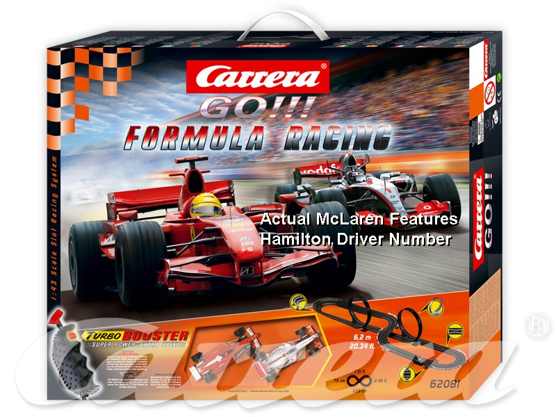 Carrera 62081 F1 Ferrari Mclaren Lewis Hamilton Slot Race