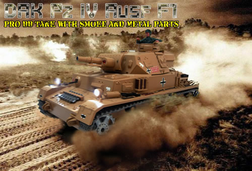 1/16 DAK Pz.Kpfw.IV RC Tank - PRO VERSION
